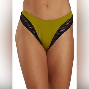 NWT Nike Olive and Black Bikini Bottom